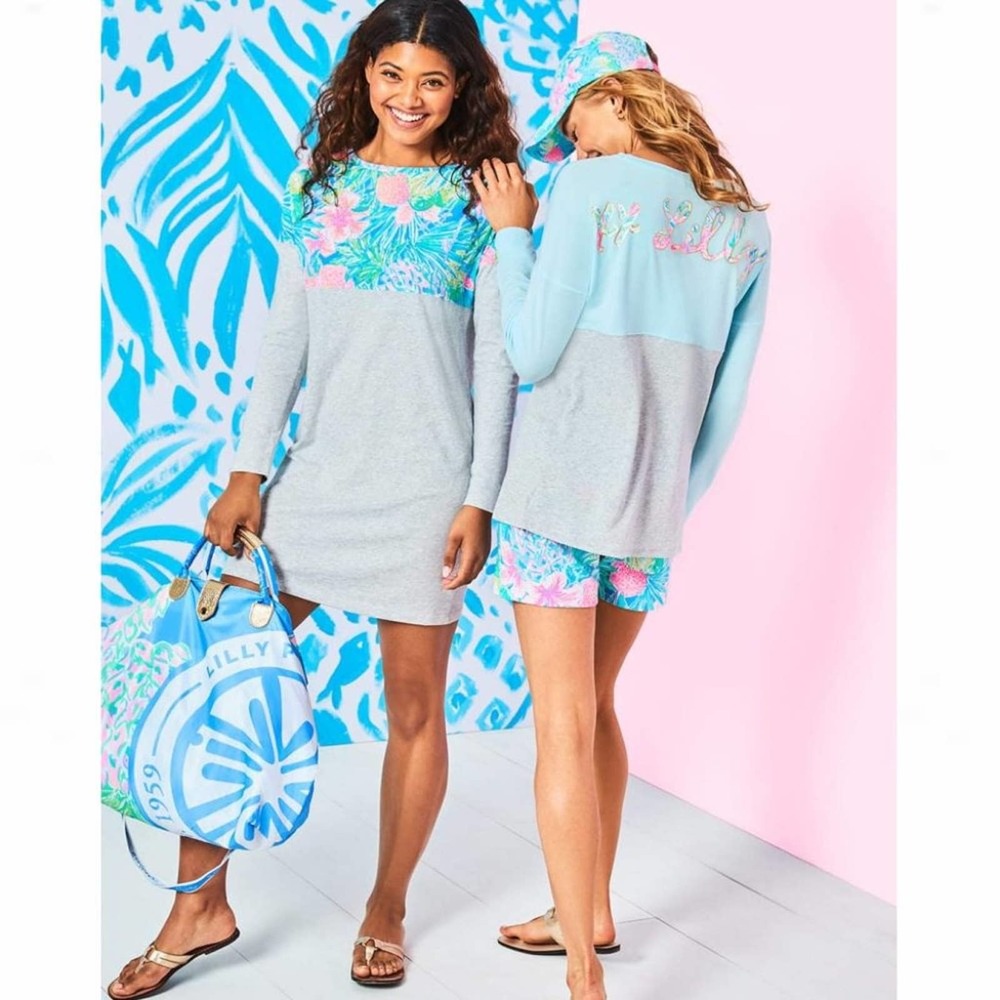Lilly Pulitzer Swizzle In Finn T-Shirt Shift Dress